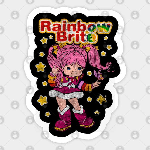 Rainbow Brite // Vintage Style Design Sticker by Indanafebry